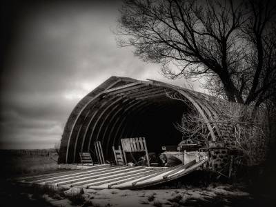 It's a blowout, Sunnyridge Farm, Kirriemuir, AB, 2026-04-02
