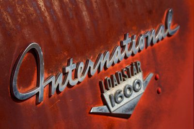 International Loadstar 1600 Side Badge Viewed Askiew, Sunnyridge Farm, Kirriemuir, AB, 2026-04-04
