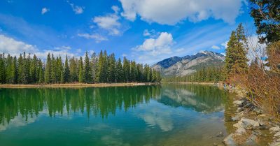 Walking along the Bow pathway 02, Banff, AB, 2026-05-01
